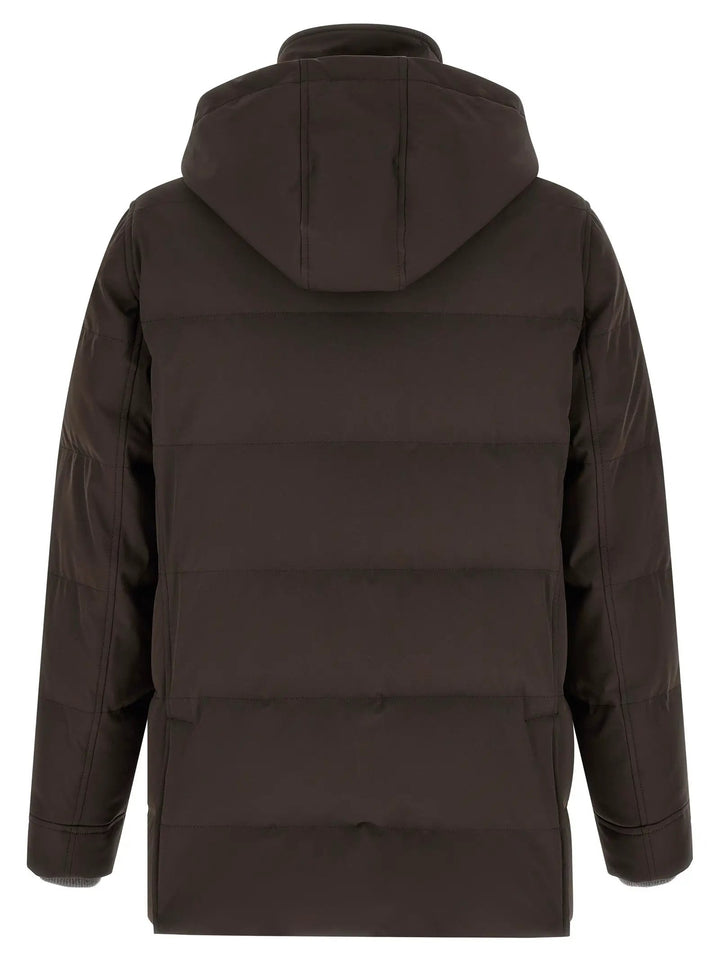 Brunello Cucinelli Sample Sale | Brunello Cucinelli Brown Polyamide Parka - | Designer outlet