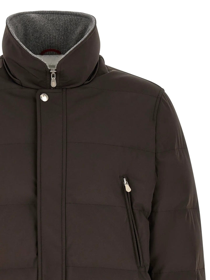 Brunello Cucinelli Sample Sale | Brunello Cucinelli Brown Polyamide Parka - | Designer outlet