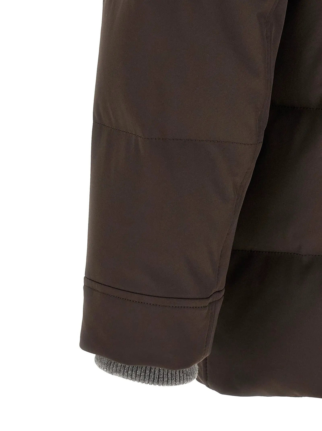 Brunello Cucinelli Sample Sale | Brunello Cucinelli Brown Polyamide Parka - | Designer outlet