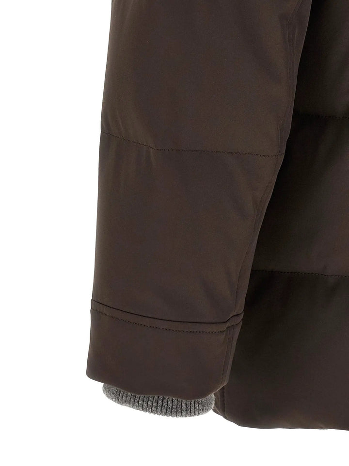 Brunello Cucinelli Sample Sale | Brunello Cucinelli Brown Polyamide Parka - | Designer outlet