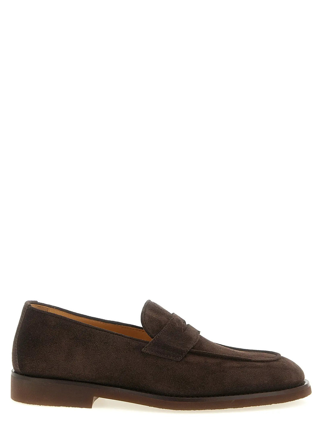 Brunello Cucinelli Sample Sale | Brunello Cucinelli Brown Calfskin Slip-On Loafers - | Designer outlet