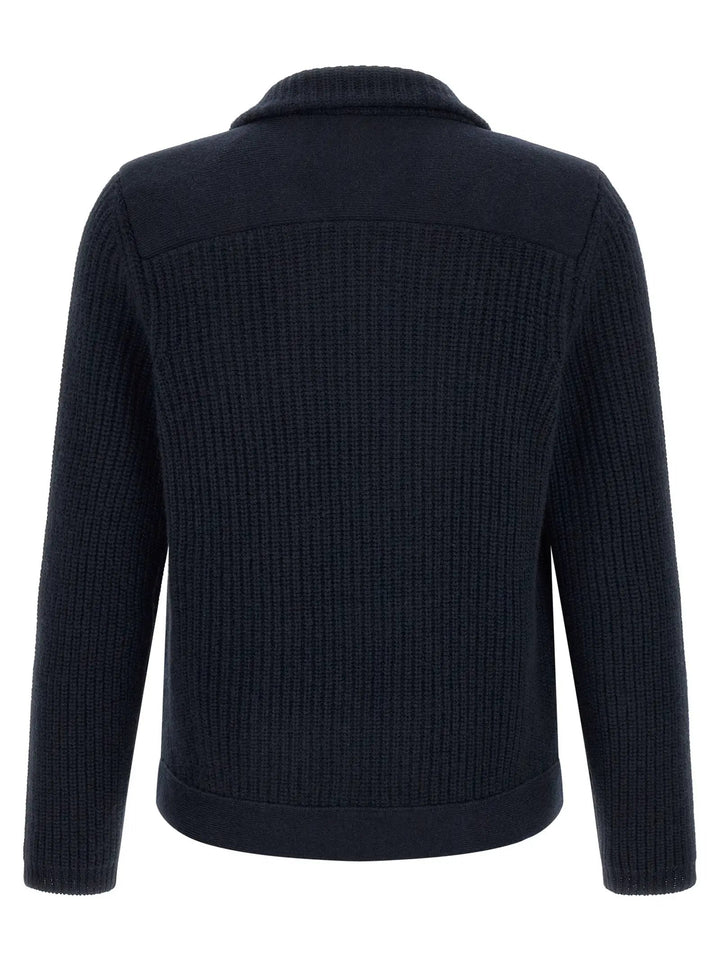 Brunello Cucinelli Sample Sale | Brunello Cucinelli Blue Cashmere Cardigan - | Designer outlet