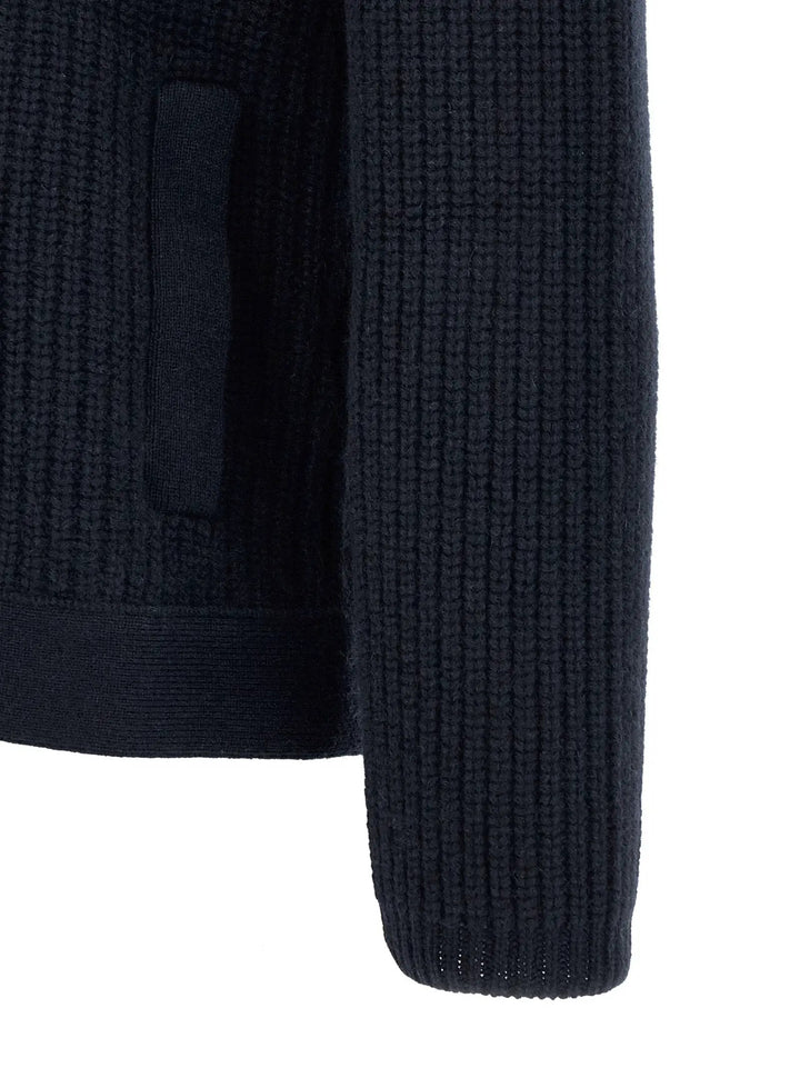 Brunello Cucinelli Sample Sale | Brunello Cucinelli Blue Cashmere Cardigan - | Designer outlet