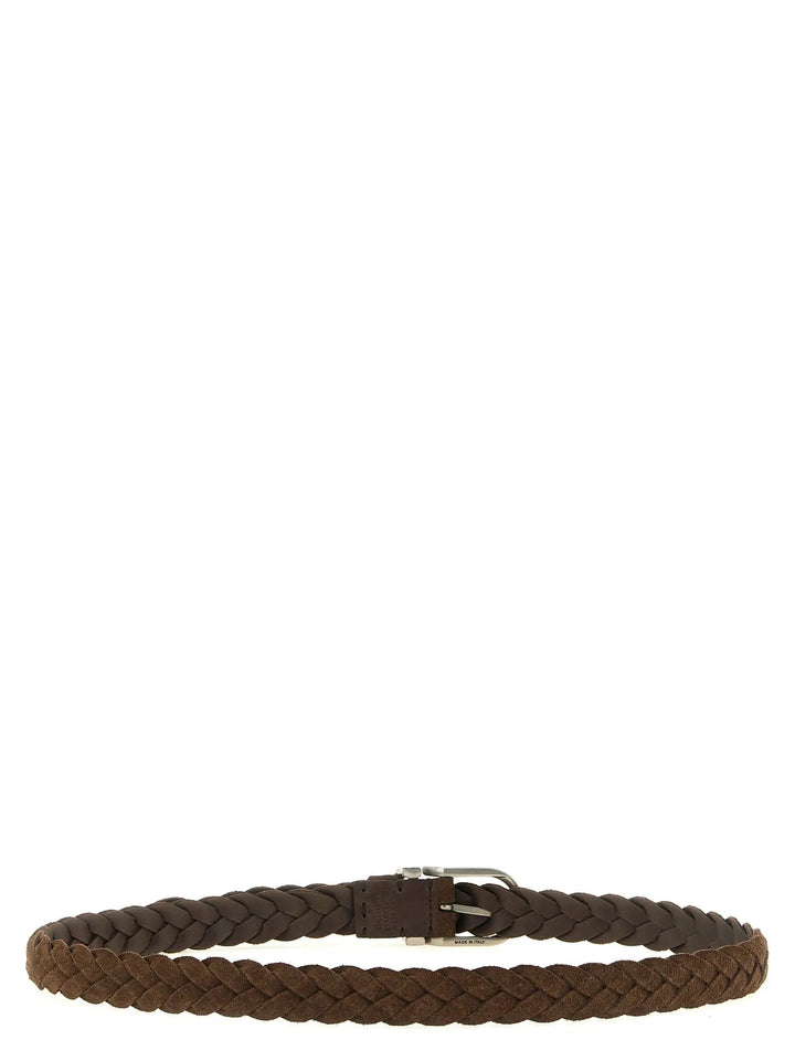Brunello Cucinelli Sample Sale | Brunello Cucinelli Brown Calfskin Belt - | Designer outlet