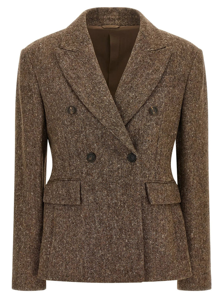Brunello Cucinelli Sample Sale | Brunello Cucinelli Brown Virgin Wool Blazer - | Designer outlet
