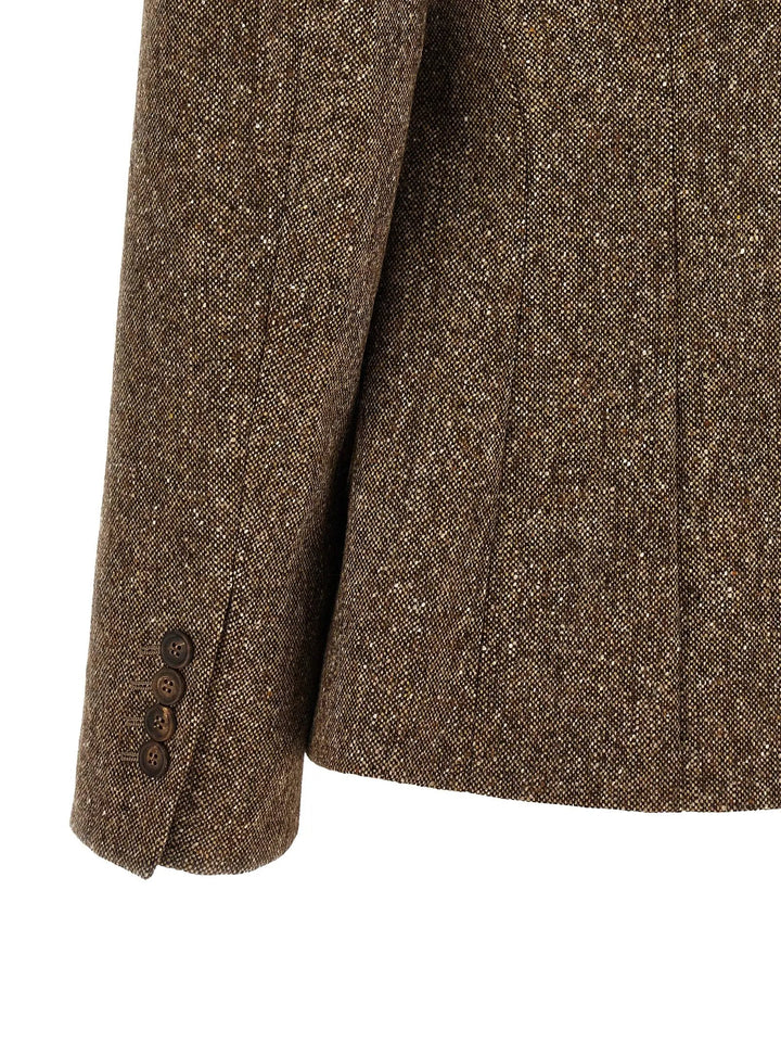 Brunello Cucinelli Sample Sale | Brunello Cucinelli Brown Virgin Wool Blazer - | Designer outlet