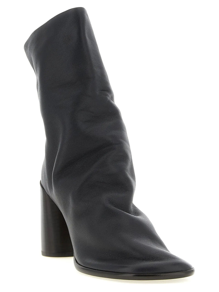 Lemaire Sample Sale | Lemaire Brown Lamb Leather Ankle Boots - | Designer outlet