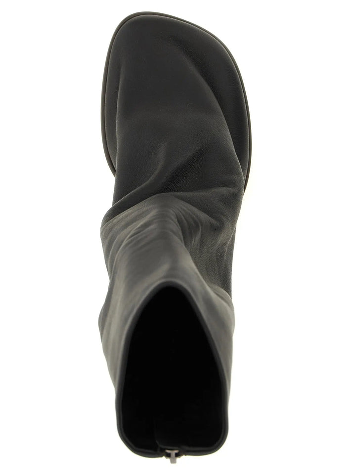 Lemaire Sample Sale | Lemaire Brown Lamb Leather Ankle Boots - | Designer outlet