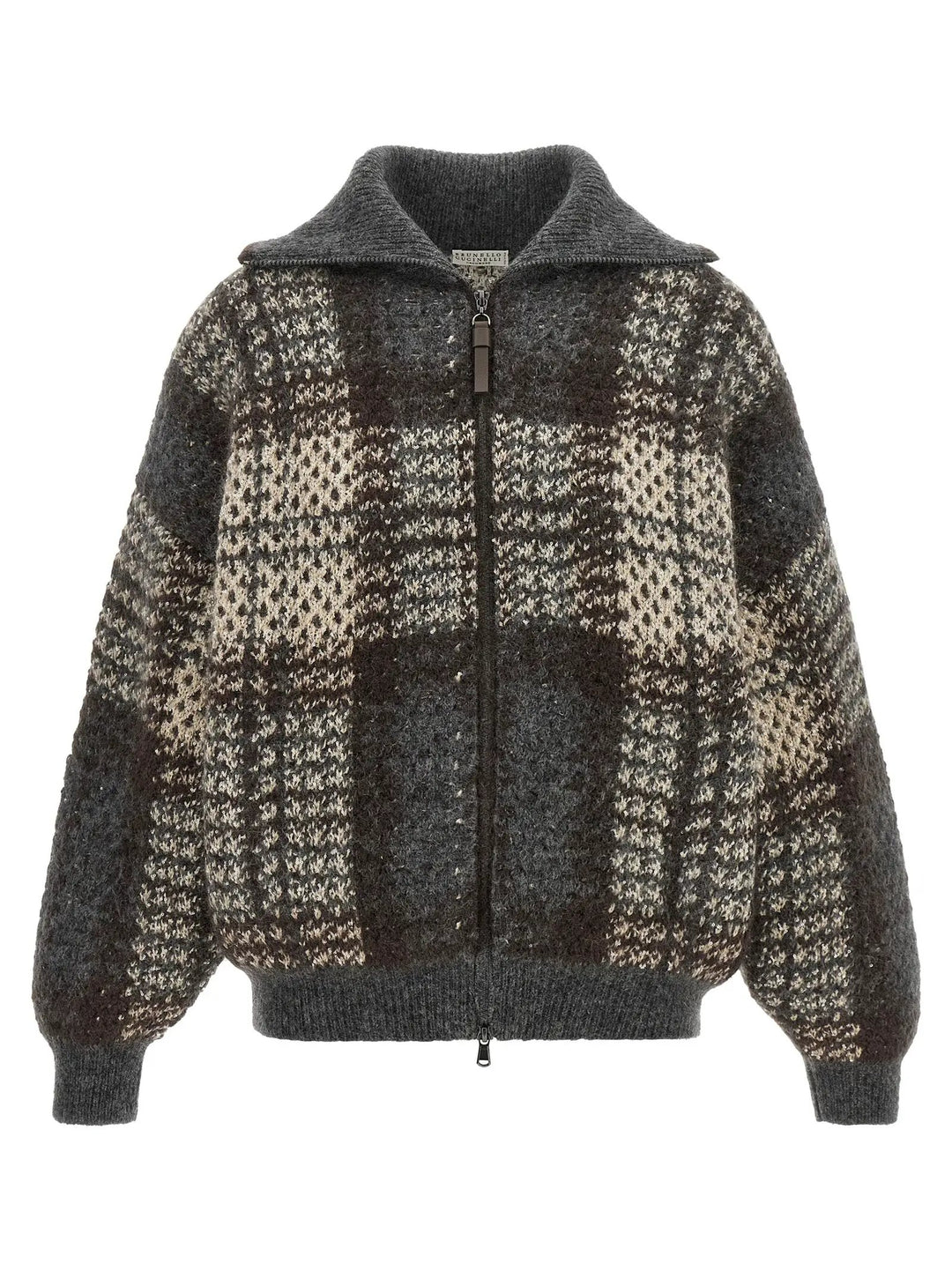 Brunello Cucinelli Sample Sale | Brunello Cucinelli Gray Fabric Cardigan - | Designer outlet
