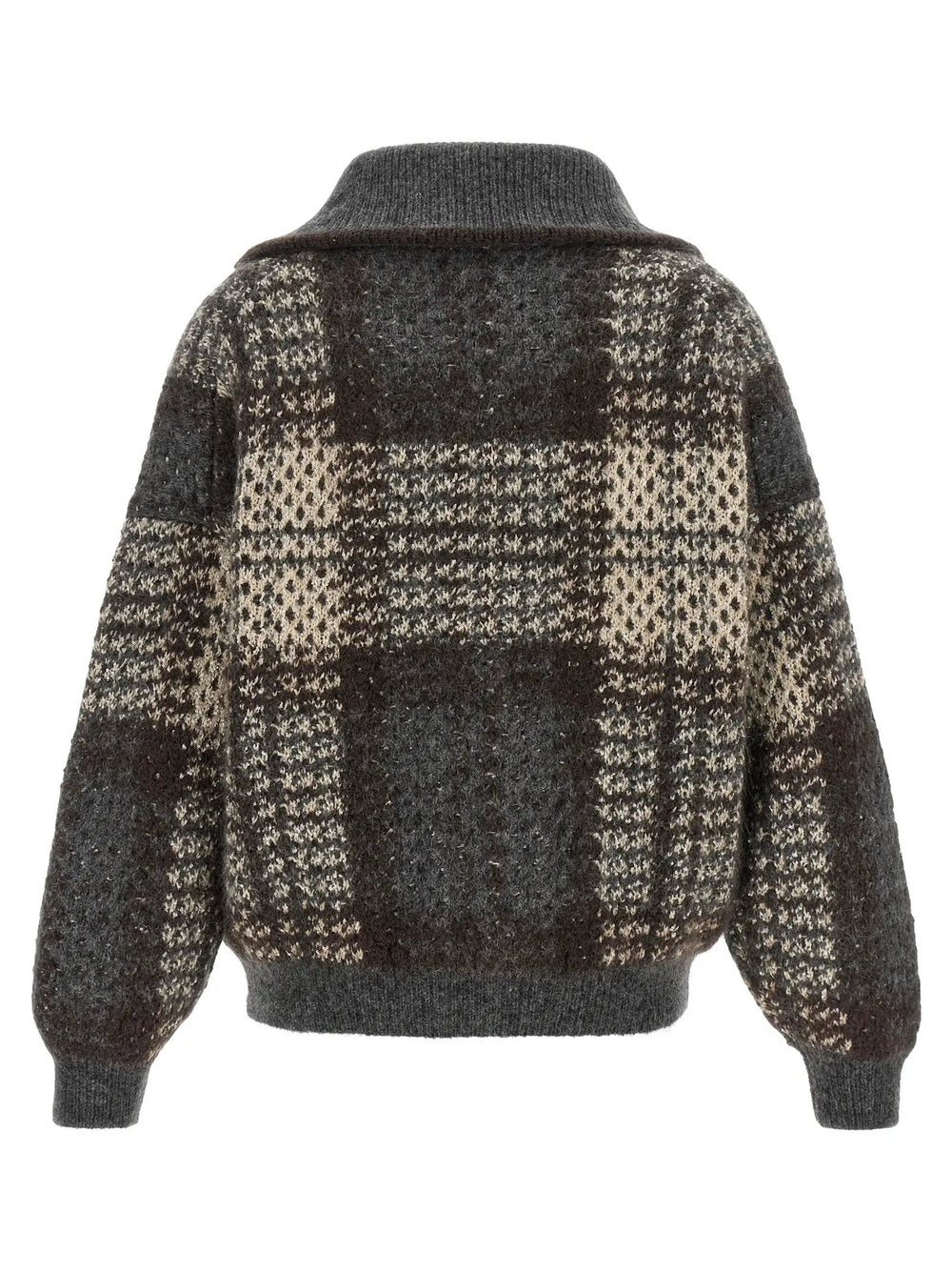 Brunello Cucinelli Sample Sale | Brunello Cucinelli Gray Fabric Cardigan - | Designer outlet