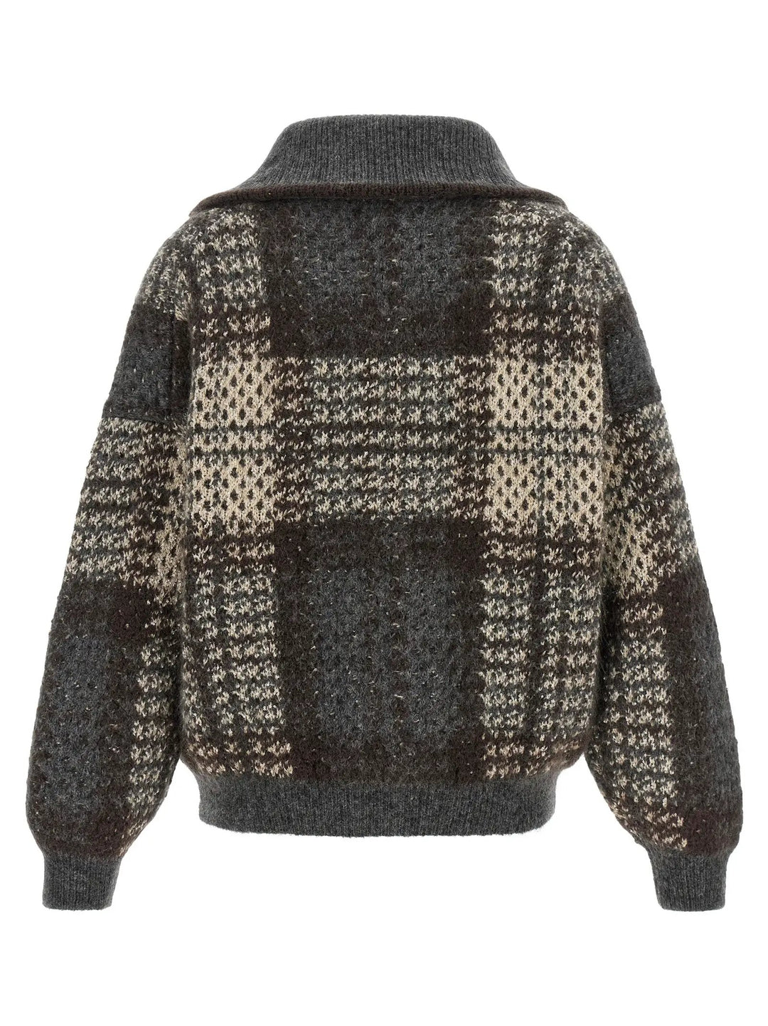 Brunello Cucinelli Sample Sale | Brunello Cucinelli Gray Fabric Cardigan - | Designer outlet