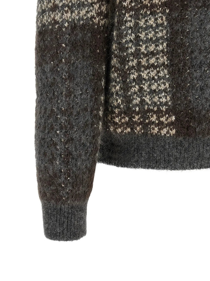 Brunello Cucinelli Sample Sale | Brunello Cucinelli Gray Fabric Cardigan - | Designer outlet
