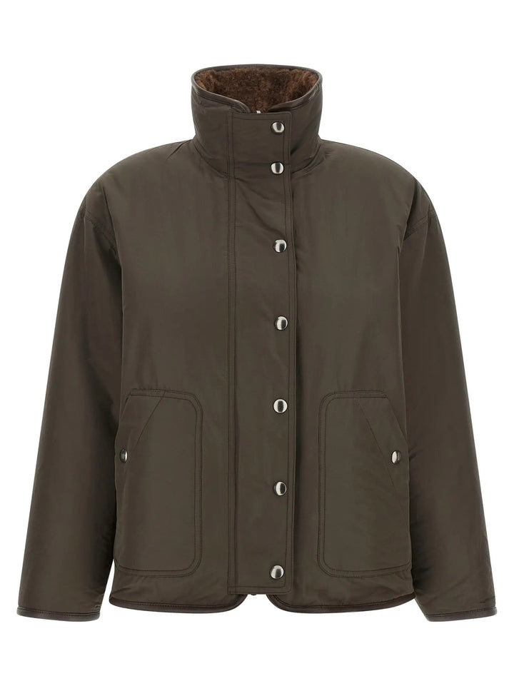 Brunello Cucinelli Sample Sale | Brunello Cucinelli Brown Lamb Leather Biker Jacket - | Designer outlet