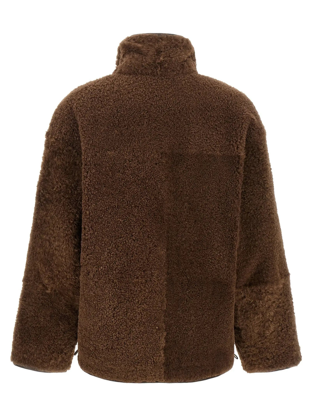 Brunello Cucinelli Sample Sale | Brunello Cucinelli Brown Lamb Leather Biker Jacket - | Designer outlet