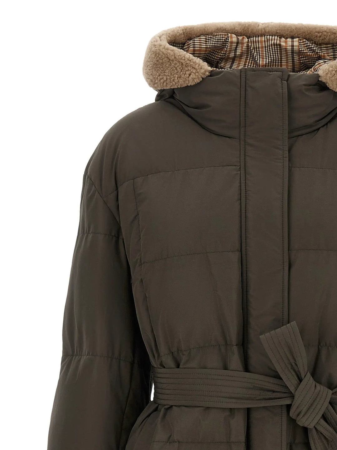 Brunello Cucinelli Sample Sale | Brunello Cucinelli Bicolor Cotton Coat - | Designer outlet