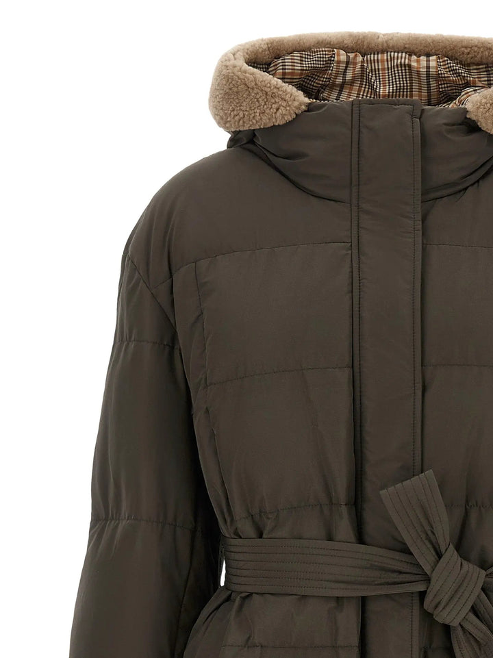 Brunello Cucinelli Sample Sale | Brunello Cucinelli Bicolor Cotton Coat - | Designer outlet