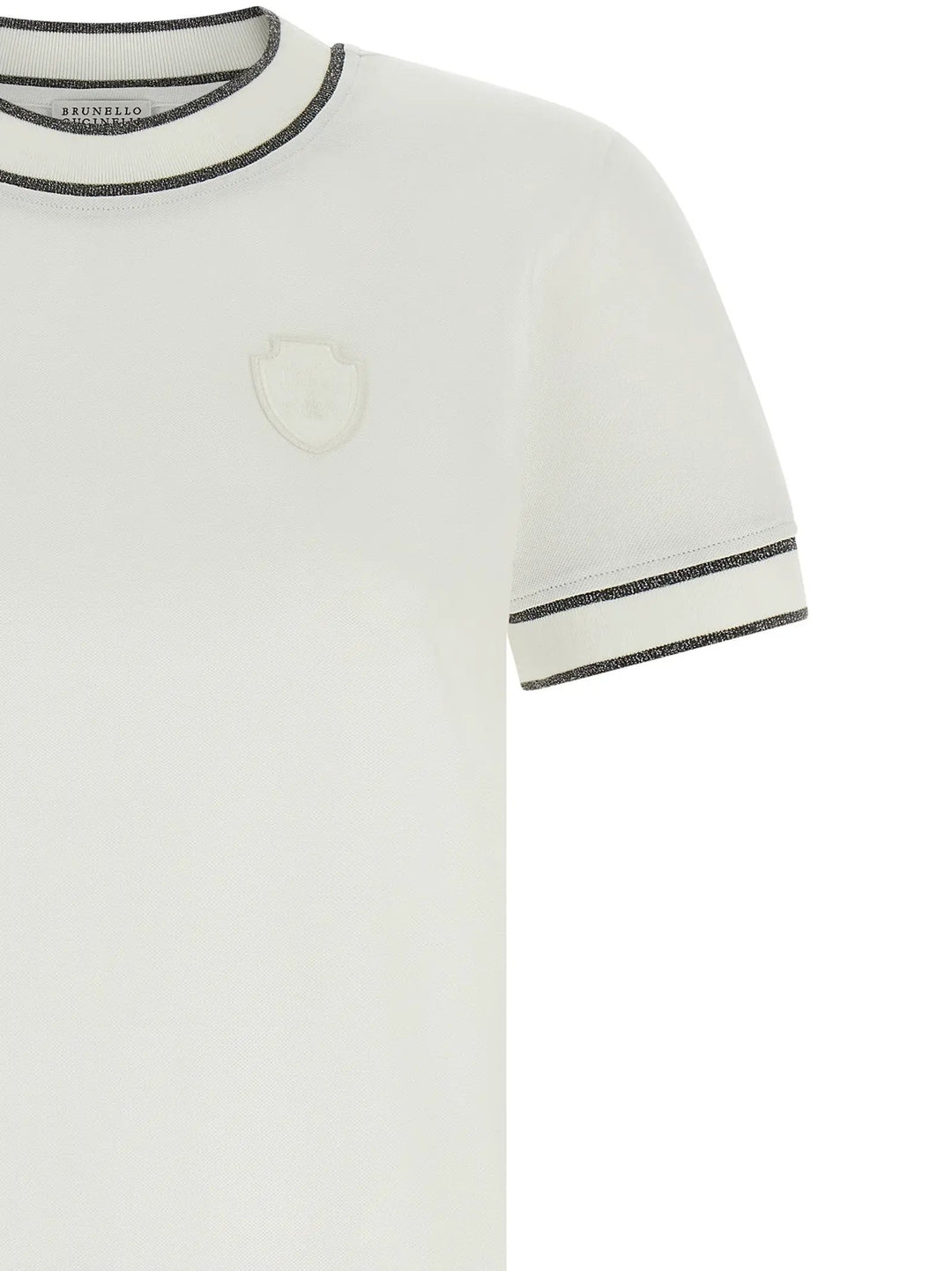 Brunello Cucinelli Sample Sale | Brunello Cucinelli White Cotton T-Shirt - | Designer outlet