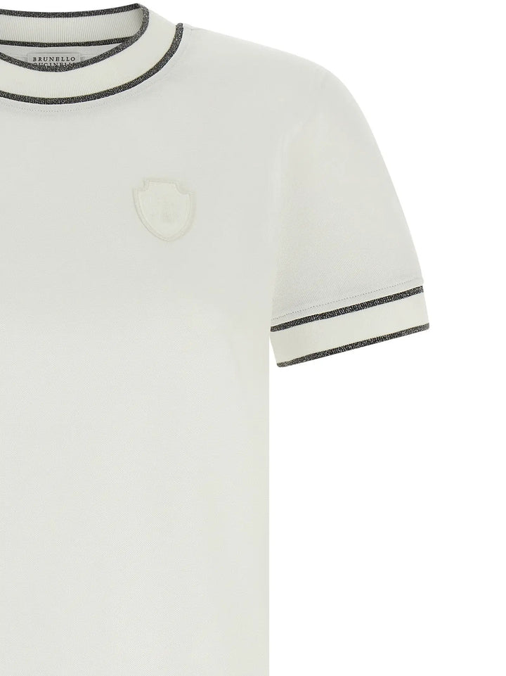 Brunello Cucinelli Sample Sale | Brunello Cucinelli White Cotton T-Shirt - | Designer outlet