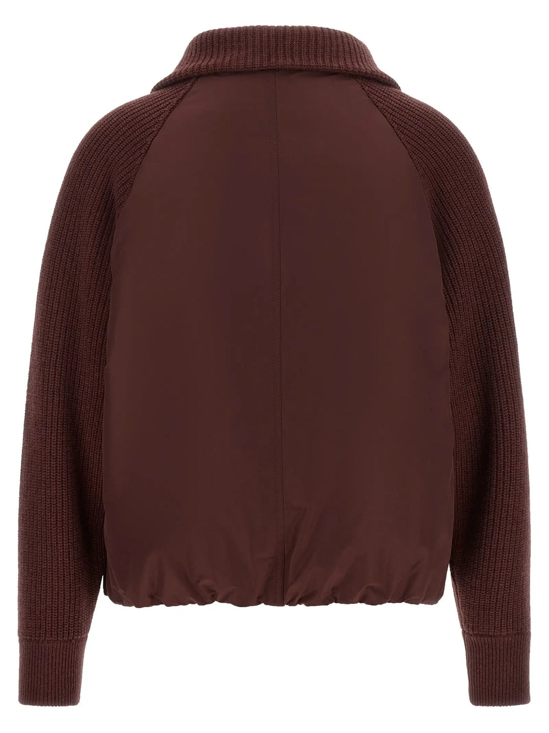 Brunello Cucinelli Sample Sale | Brunello Cucinelli Bordeaux Cotton Bomber - | Designer outlet