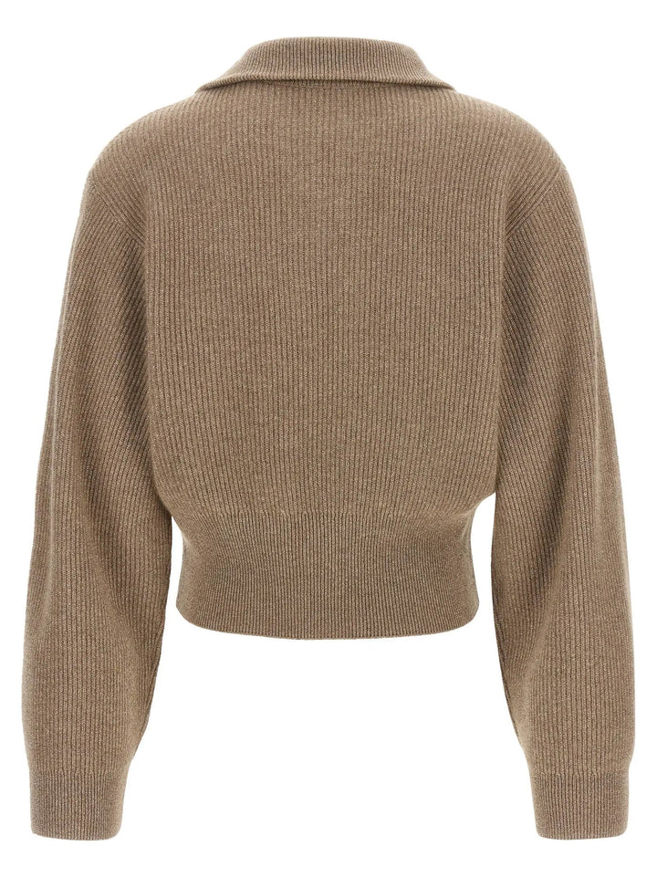 Brunello Cucinelli Sample Sale | Brunello Cucinelli Brown Cashmere Cardigan - | Designer outlet