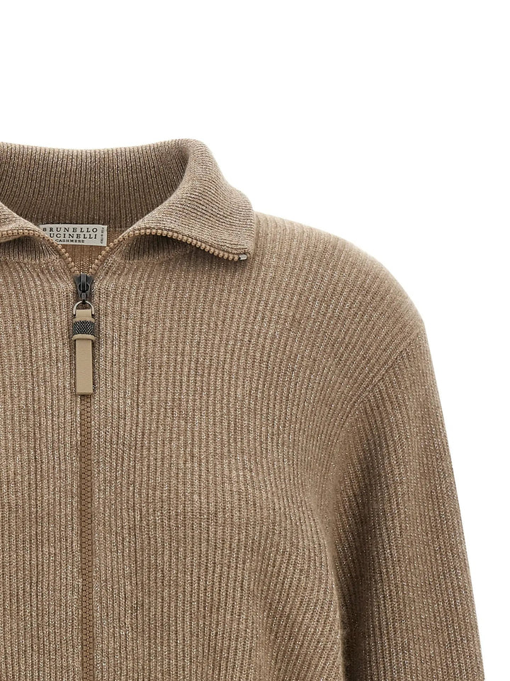 Brunello Cucinelli Sample Sale | Brunello Cucinelli Brown Cashmere Cardigan - | Designer outlet