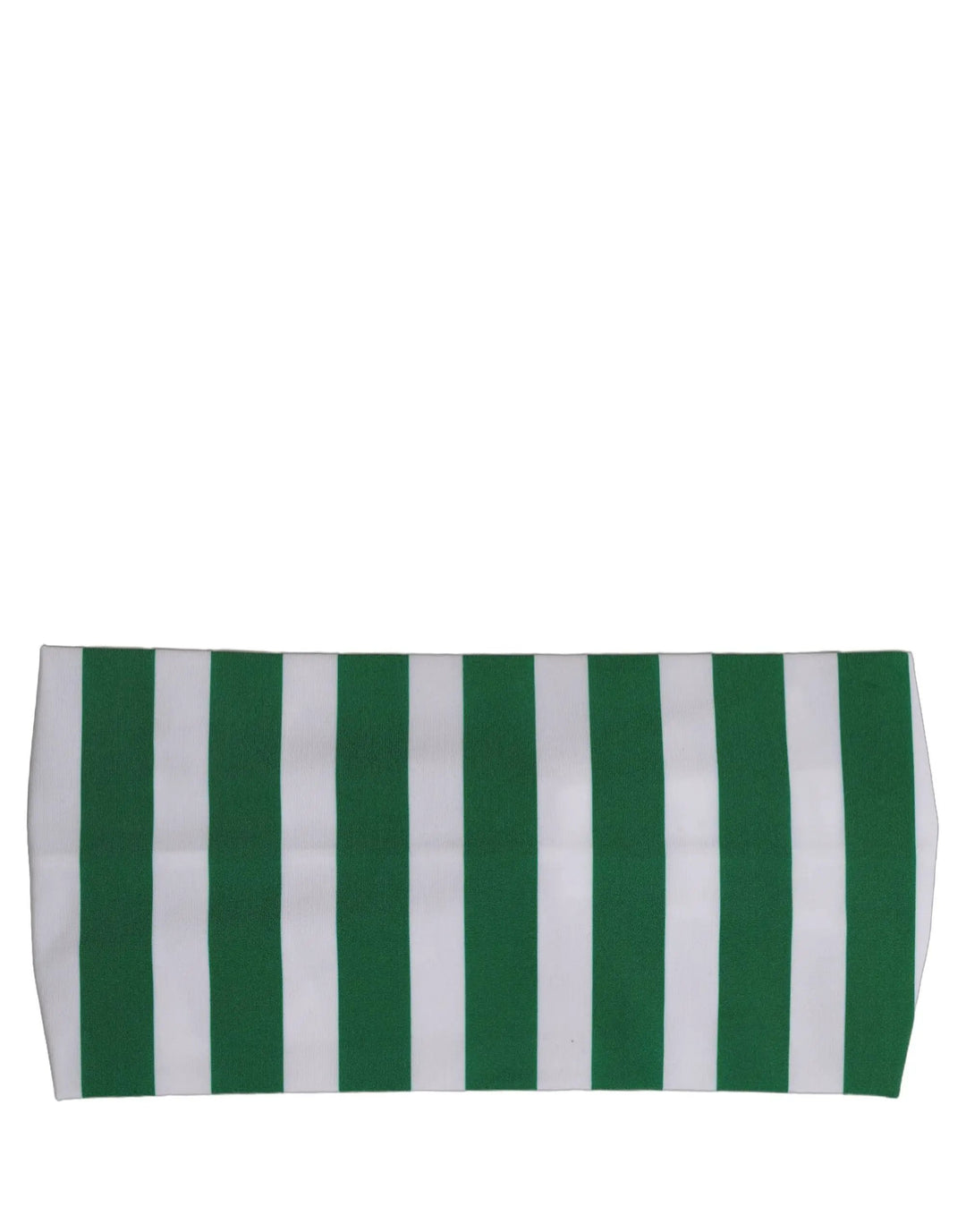 Dolce &amp; Gabbana Sample Sale | Dolce &amp; Gabbana Green White Stripes Nylon Head Wrap One Size Headband - | Designer outlet