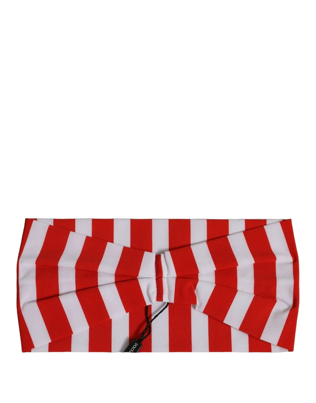 Dolce &amp; Gabbana Sample Sale | Dolce &amp; Gabbana Red White Stripes Nylon Head Wrap One Size Headband - | Designer outlet