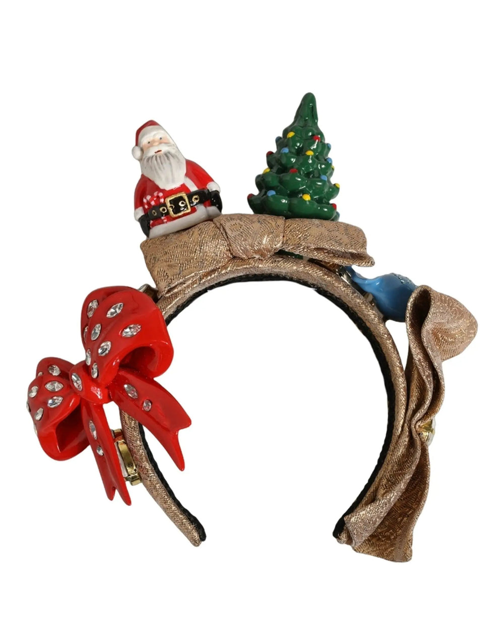 Dolce & Gabbana Sample Sale | Dolce & Gabbana Multicolor Glittery Christmas Themed Headwear Headband - | Designer outlet