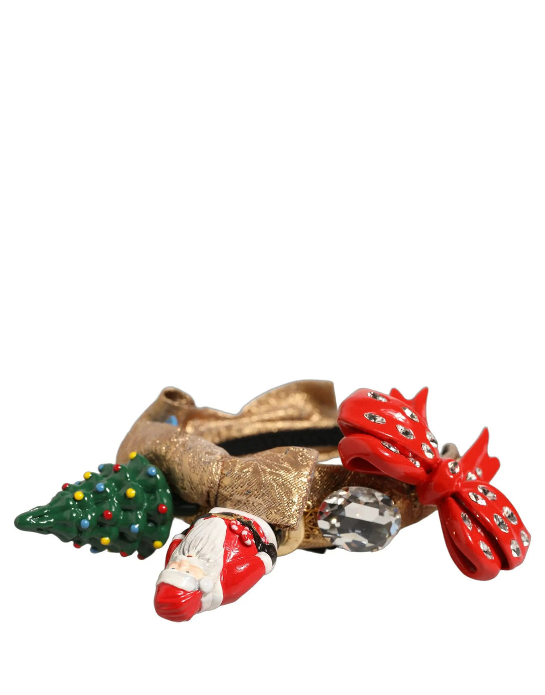 Dolce &amp; Gabbana Sample Sale | Dolce &amp; Gabbana Multicolor Glittery Christmas Themed Headwear Headband - | Designer outlet
