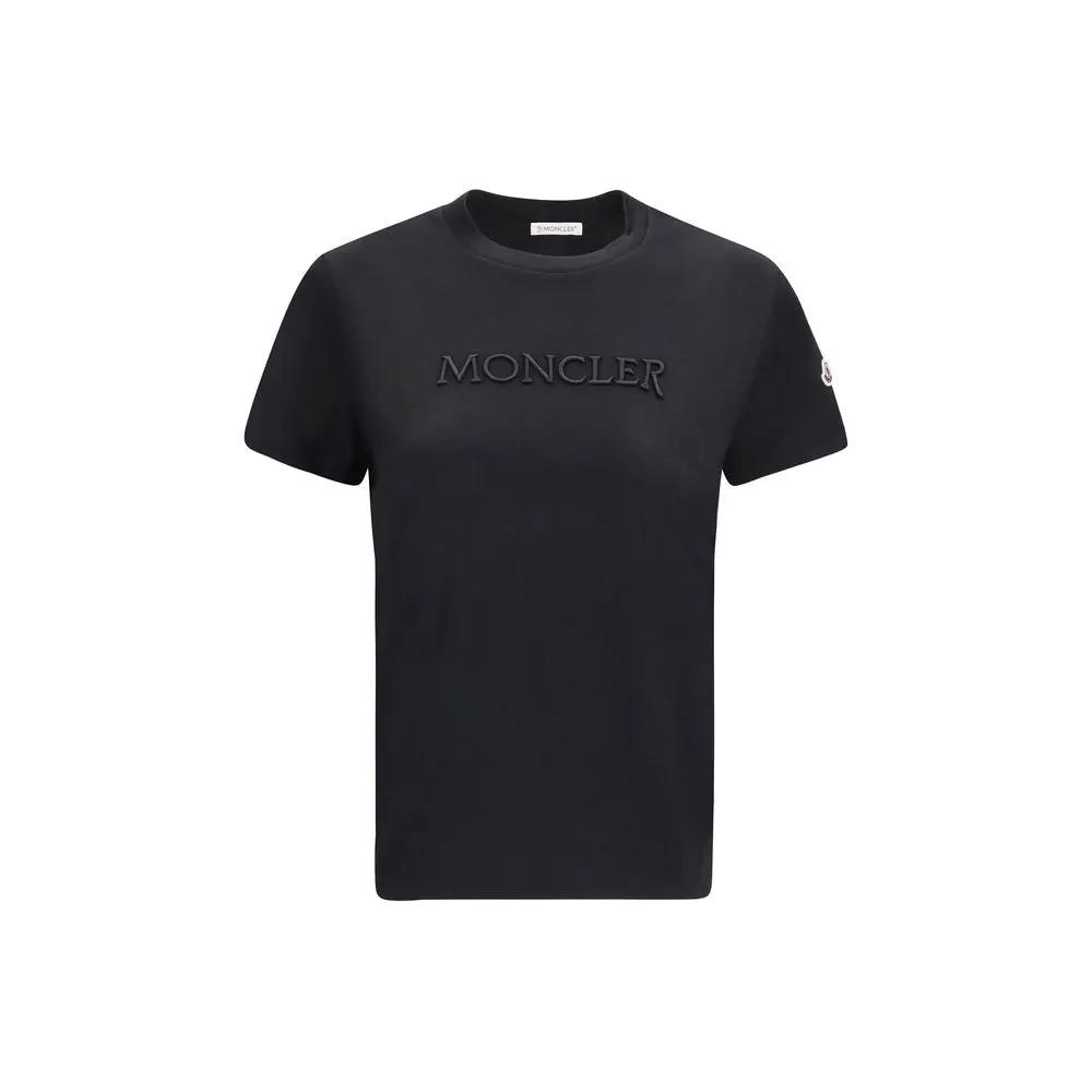 Moncler Black Cotton T-Shirt