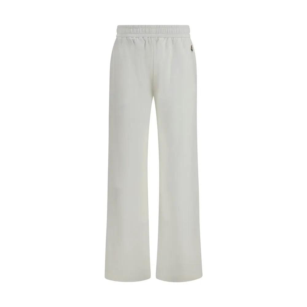 Moncler White Cotton Casual Pants