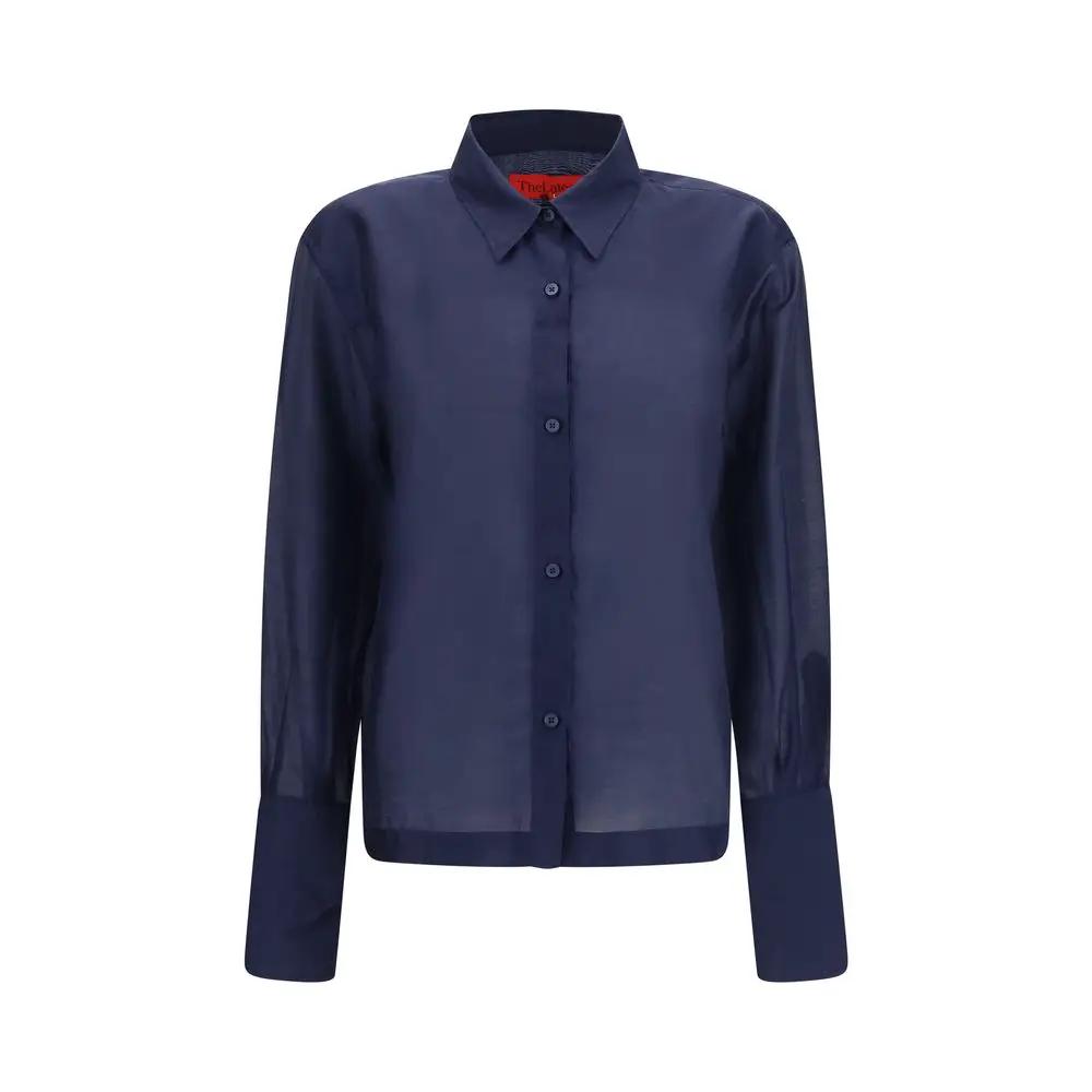 The Latest Blue Wool Oves Aries Dress Shirt