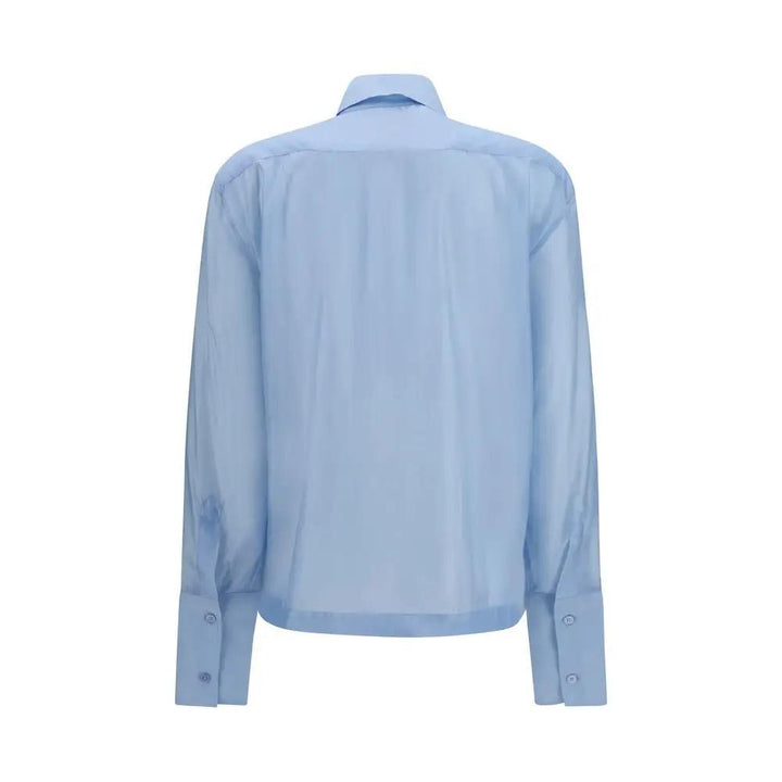 The Latest Blue Wool Oves Aries Dress Shirt