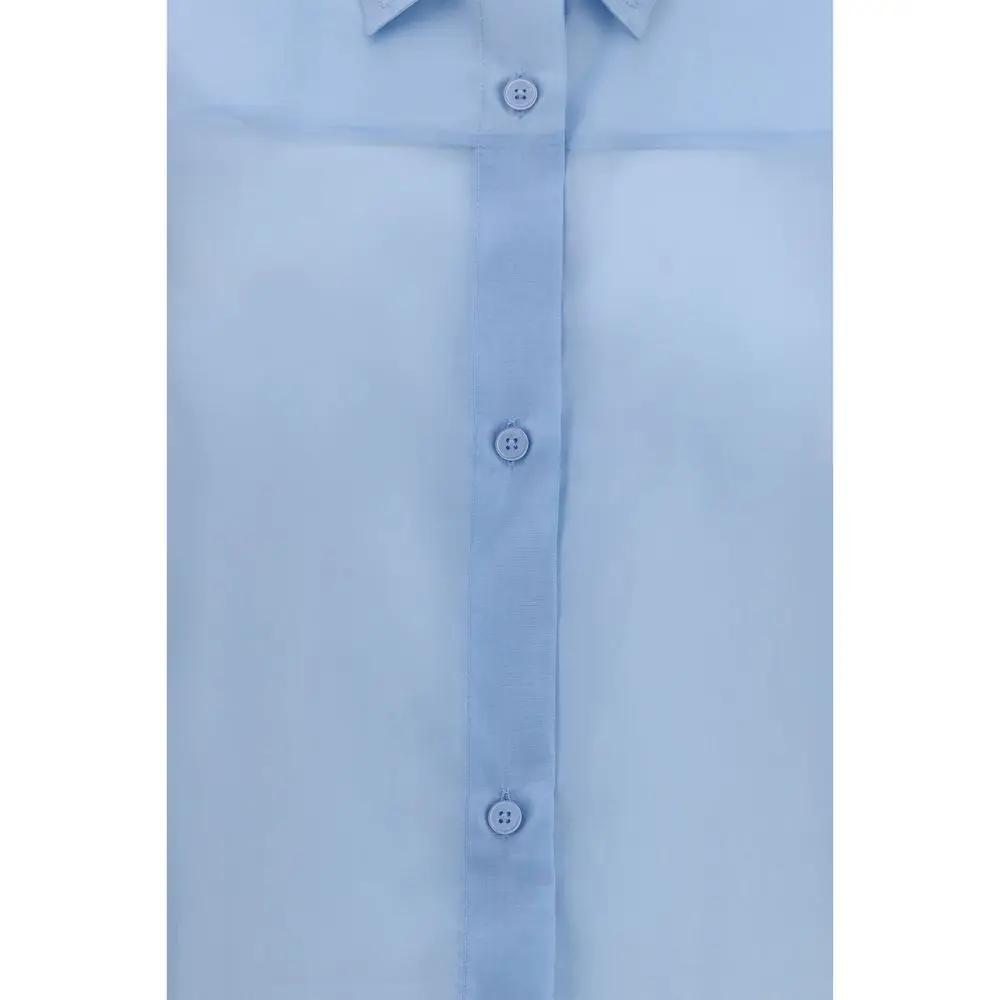 The Latest Blue Wool Oves Aries Dress Shirt