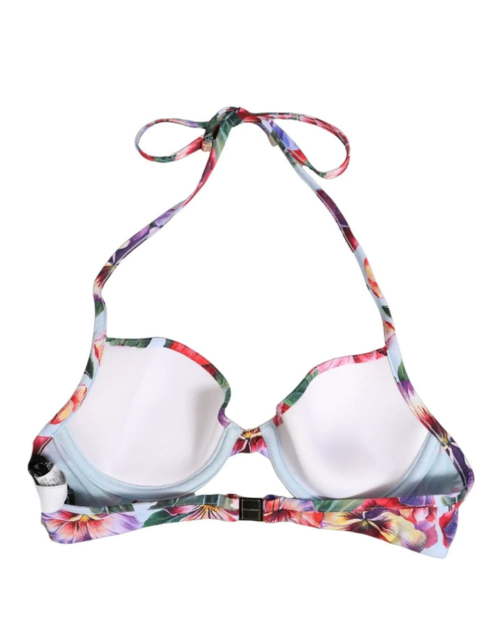 Dolce &amp; Gabbana Sample Sale | Dolce &amp; Gabbana Top Multicolor Floral Print Beachwear Bikini - | Designer outlet