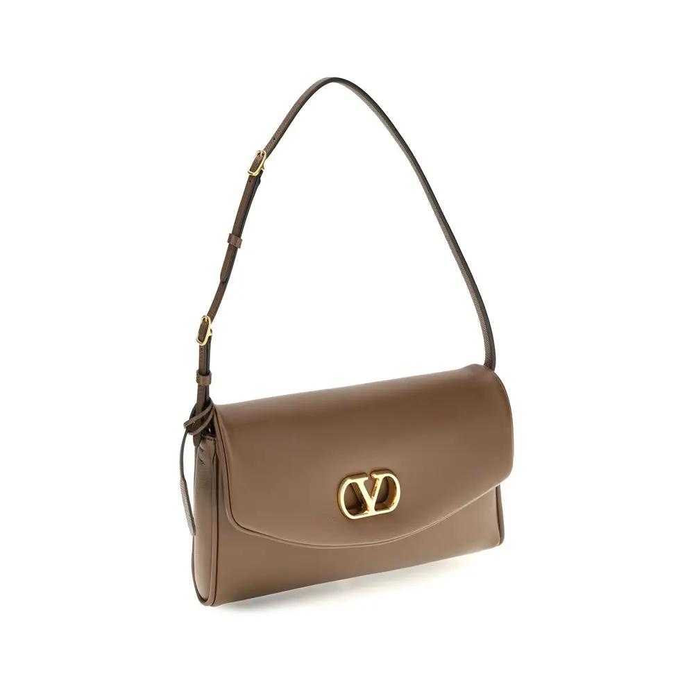 Valentino Garavani Sample Sale | Valentino Garavani Brown Calf Leather Bos Taurus Shoulder Bag - | Designer outlet