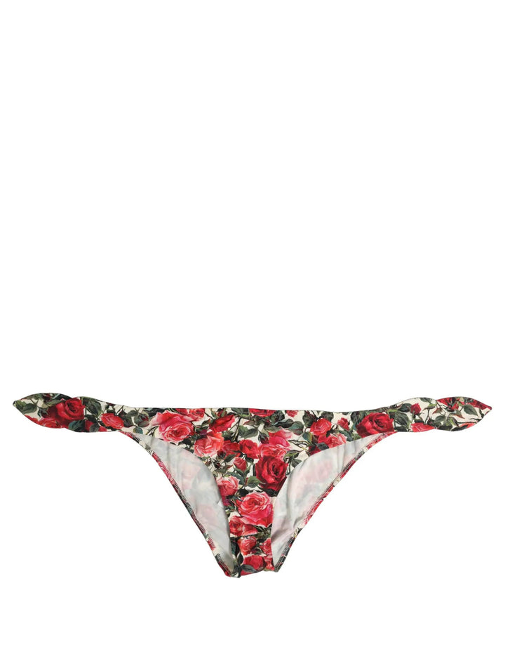 Dolce &amp; Gabbana Sample Sale | Dolce &amp; Gabbana Multicolor Floral Print Beachwear Bikini Bottom - | Designer outlet