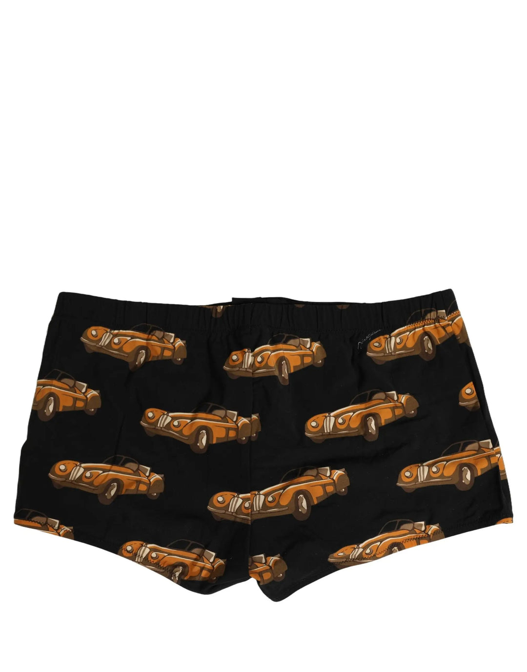 Dolce &amp; Gabbana Sample Sale | Dolce &amp; Gabbana Black Car Print Swim Trunk Beachwear Swimwear - | Designer outlet