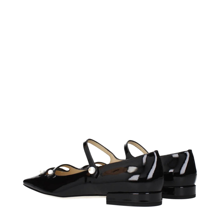 Jimmy Choo Sample Sale | Jimmy Choo Black Leather Ballet Flats - | Designer outlet