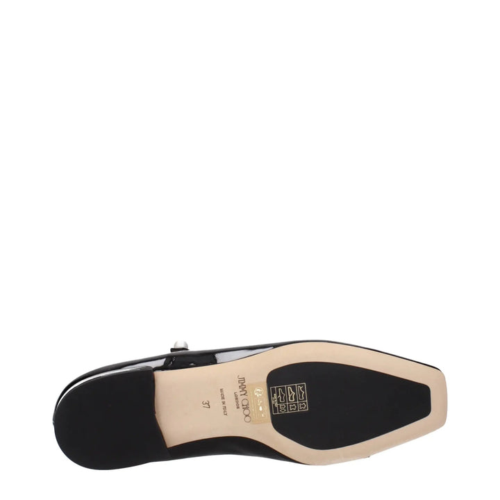 Jimmy Choo Sample Sale | Jimmy Choo Black Leather Ballet Flats - | Designer outlet
