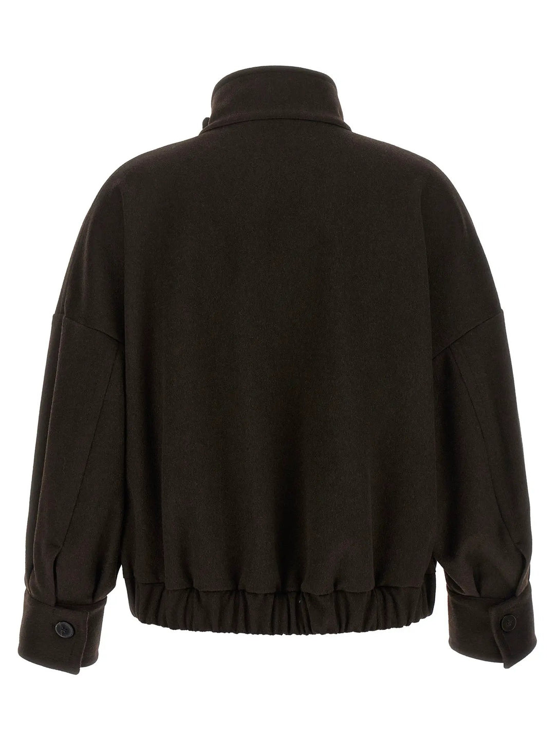 Alberto Biani Sample Sale | Alberto Biani Brown Wool Bomber - | Designer outlet