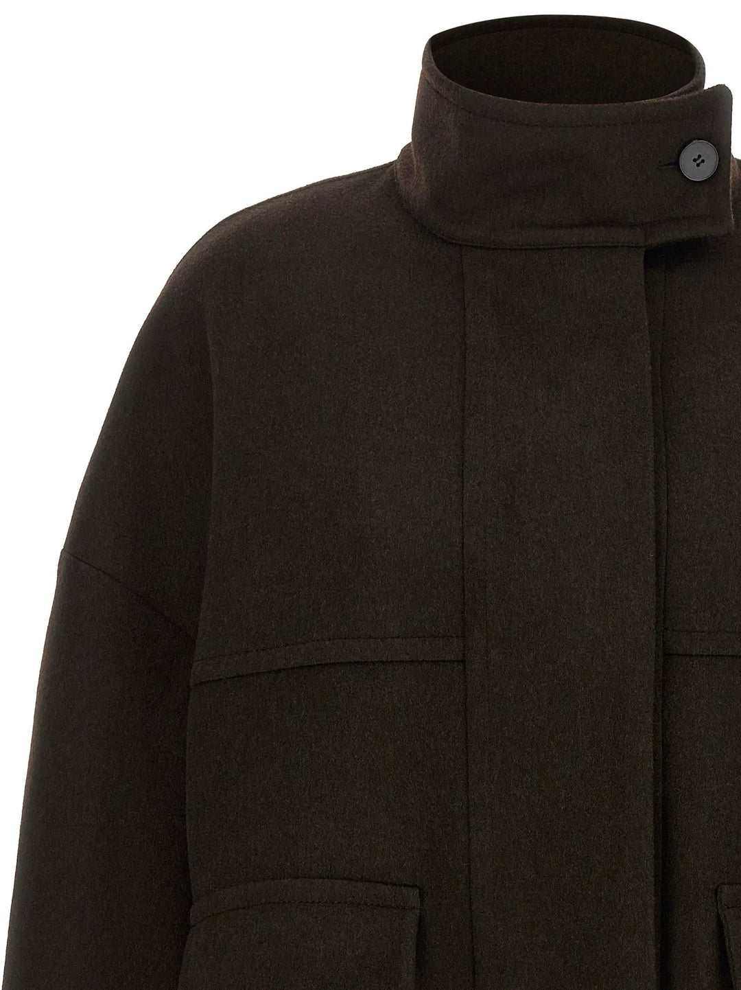 Alberto Biani Sample Sale | Alberto Biani Brown Wool Bomber - | Designer outlet