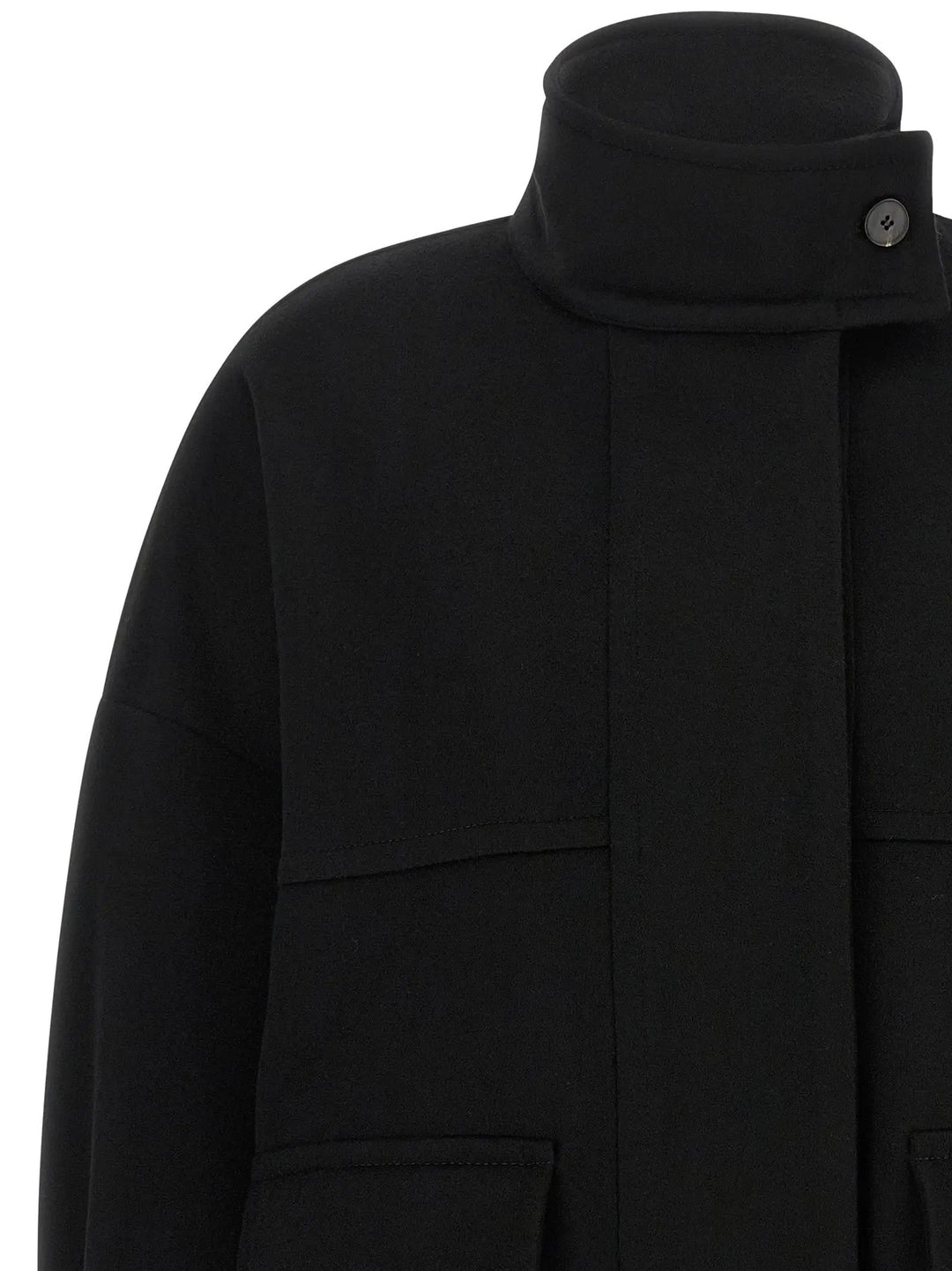 Alberto Biani Sample Sale | Alberto Biani Black Wool Bomber - | Designer outlet