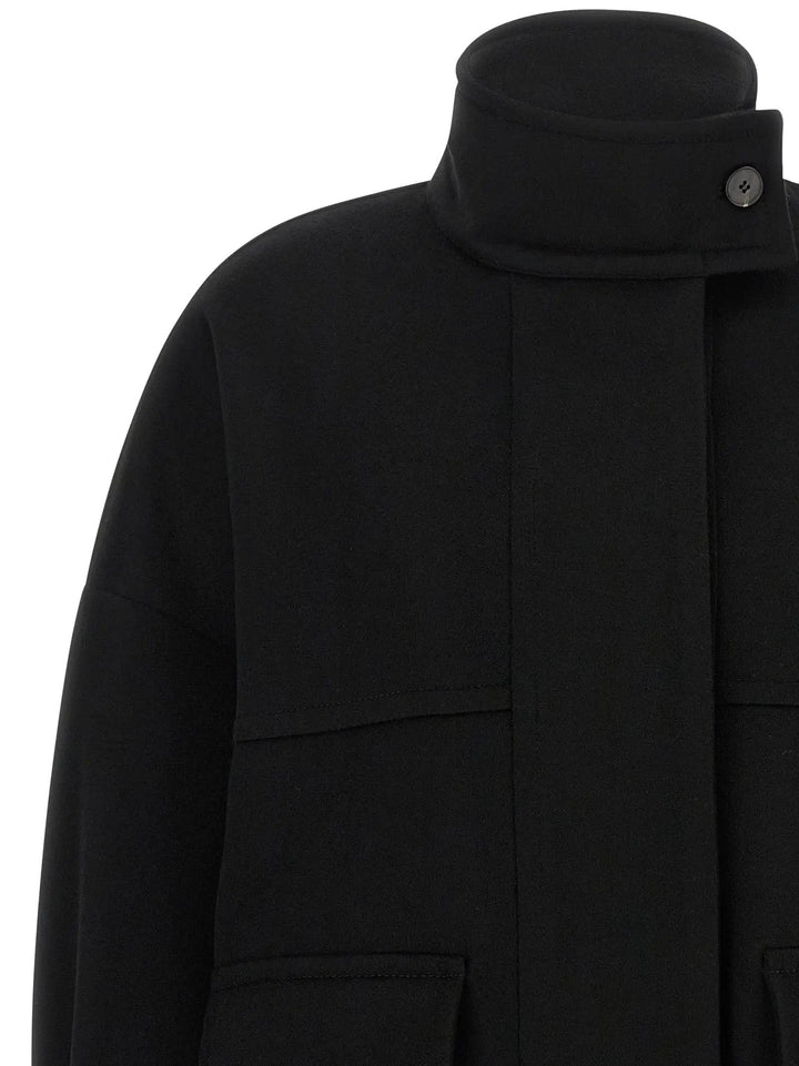 Alberto Biani Sample Sale | Alberto Biani Black Wool Bomber - | Designer outlet