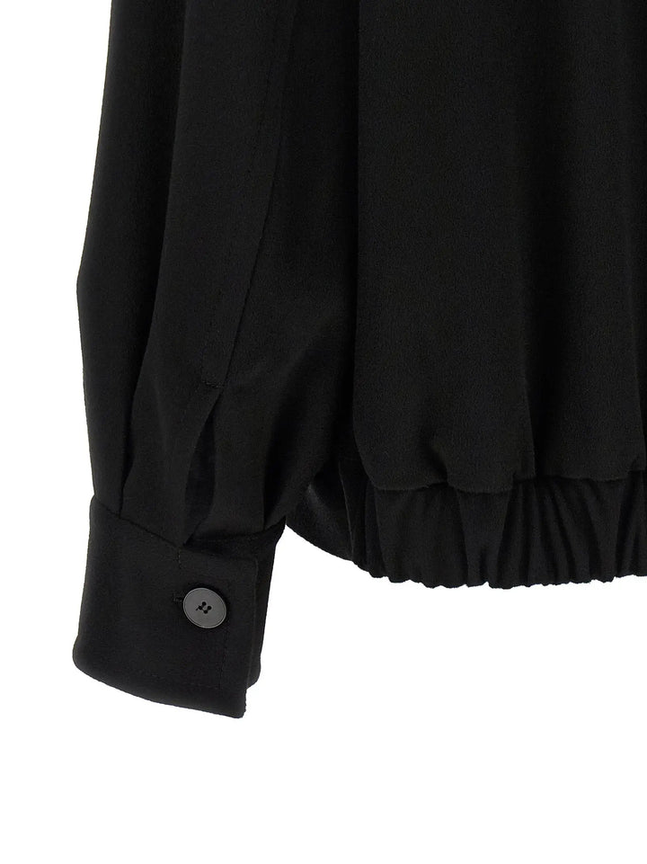 Alberto Biani Sample Sale | Alberto Biani Black Wool Bomber - | Designer outlet
