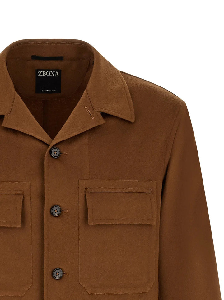 ZEGNA Sample Sale | ZEGNA Brown Cashmere Blouse - | Designer outlet