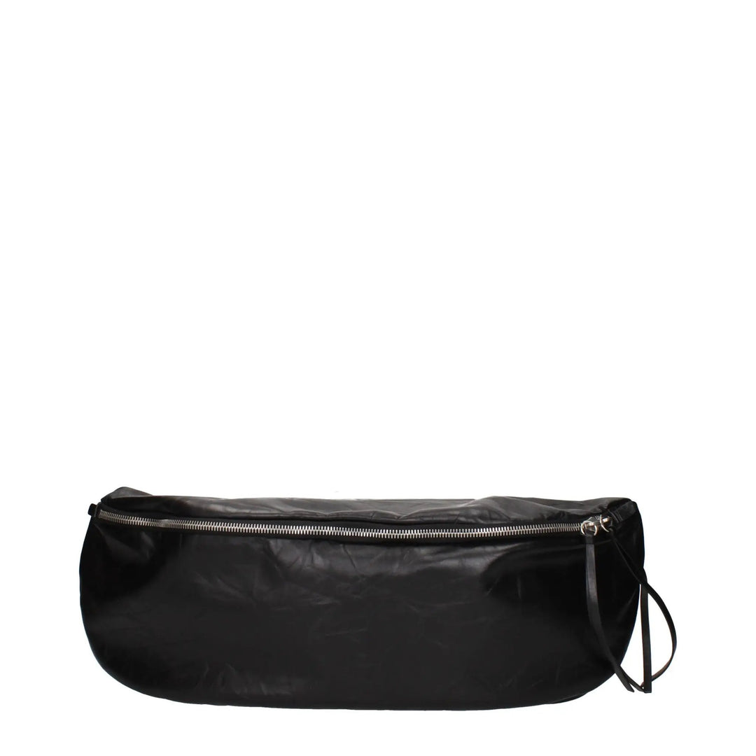 Jil Sander Black Leather Backpack