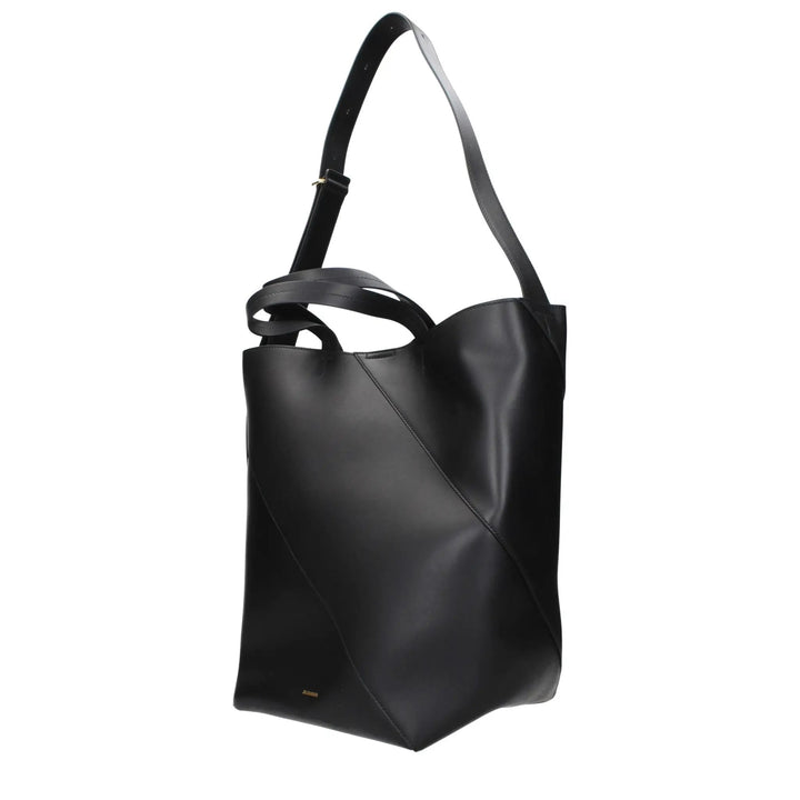 Jil Sander Black Leather Crossbody Bag
