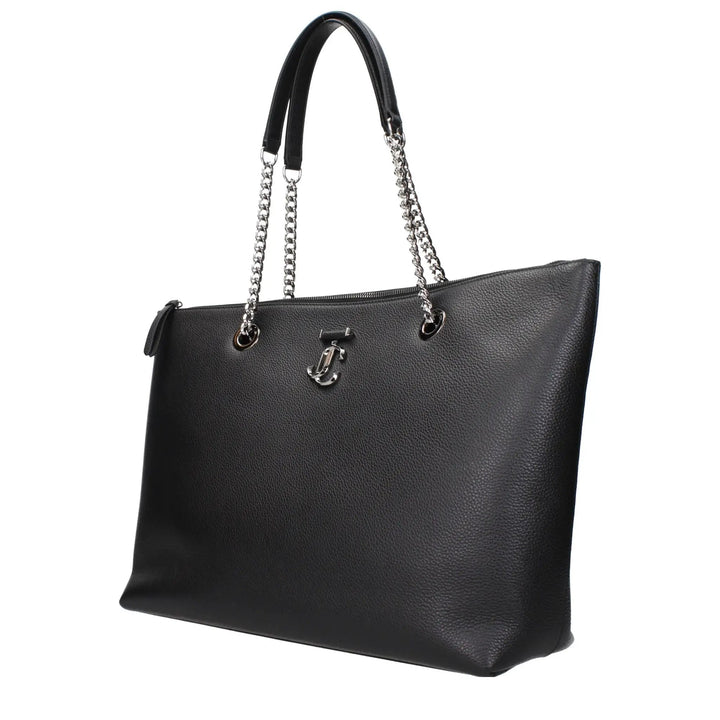 Jimmy Choo Black Leather Shoulder Bag