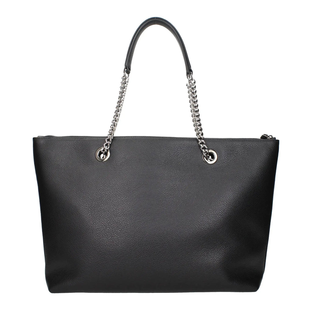 Jimmy Choo Black Leather Shoulder Bag